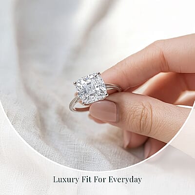 IGI Certified 950 Platinum Luxuriant Lab Grown Diamond (G, VS2) Ring (Size 5.5) 5.00 ctw