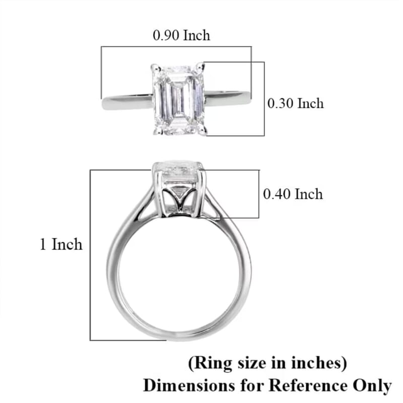 IGI Certified Luxuriant Lab Grown Diamond G VS2 5.00 ctw Ring in 950 Platinum (Size  11.5) 4.80 Grams