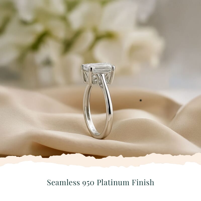 IGI Certified Luxuriant Lab Grown Diamond G VS2 5.00 ctw Ring in 950 Platinum (Size  5.5)  4.80 Grams