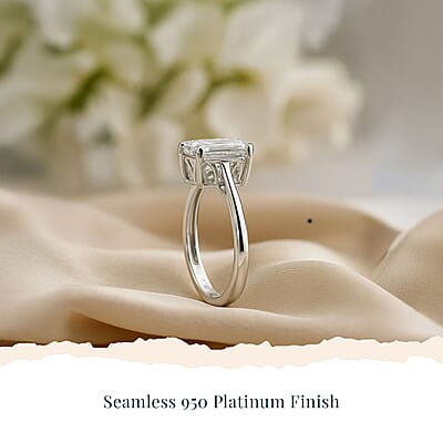 IGI Certified Luxuriant Lab Grown Diamond G VS2 5.00 ctw Ring in 950 Platinum (Size  6.5)  4.80 Grams