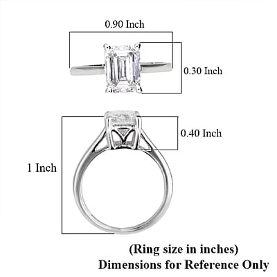 IGI Certified Luxuriant Lab Grown Diamond G VS2 5.00 ctw Ring in 950 Platinum (Size  6.5)  4.80 Grams