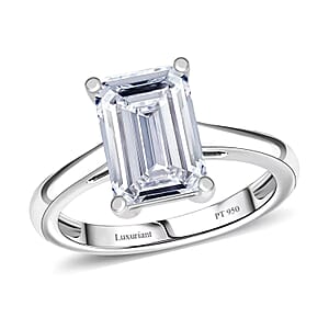 IGI Certified Luxuriant Lab Grown Diamond G VS2 5.00 ctw Ring in 950 Platinum (Size  8.0)  4.80 Grams
