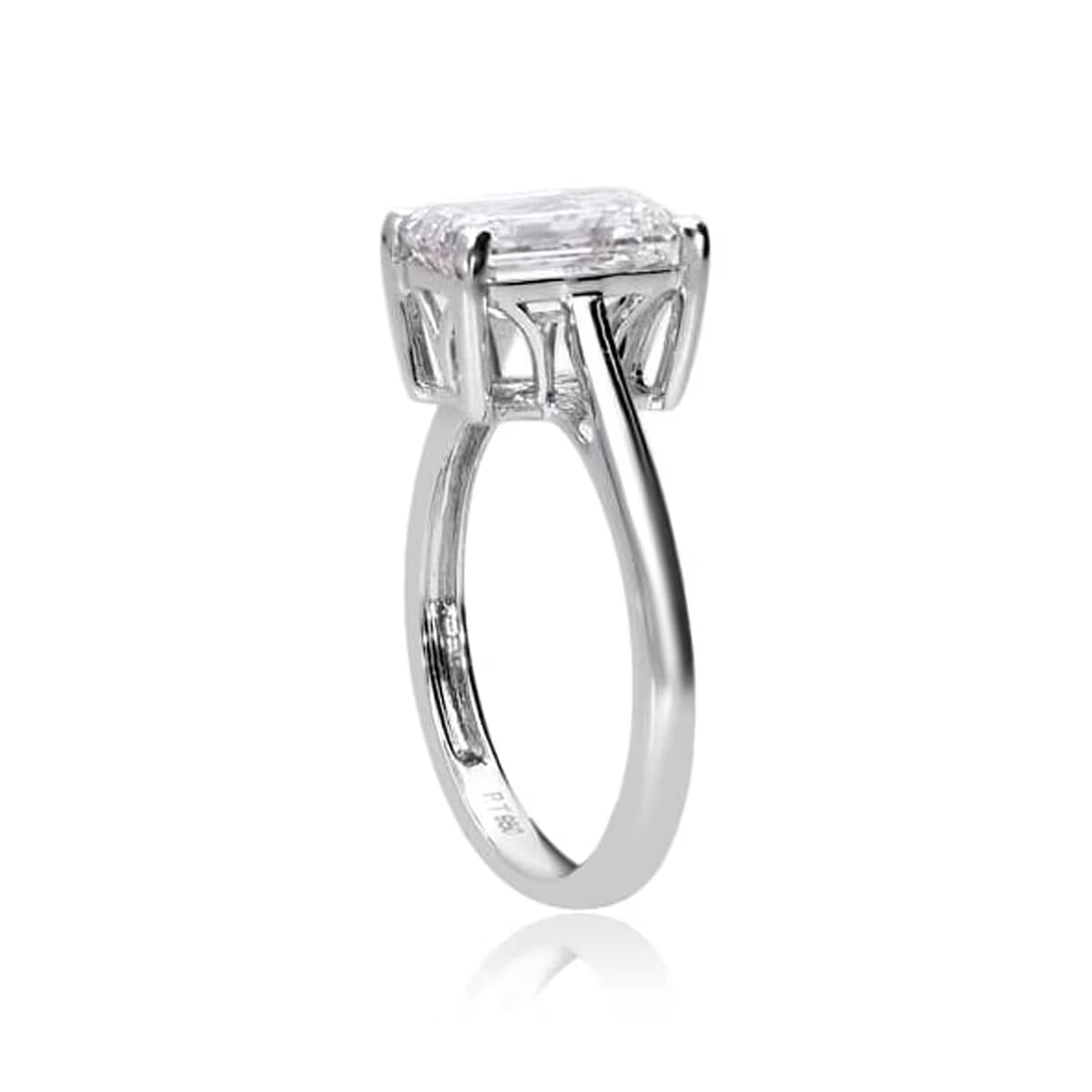 IGI Certified Luxuriant Lab Grown Diamond G VS2 5.00 ctw Ring in 950 Platinum (Size  8.0)  4.80 Grams image number 7