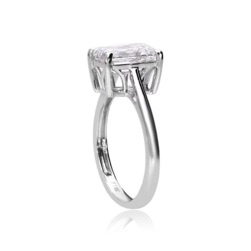 IGI Certified Luxuriant Lab Grown Diamond G VS2 5.00 ctw Ring in 950 Platinum (Size  9.5)  4.80 Grams