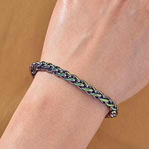 Spiga Chain Bracelet (7.50-9.50In) in ION Plated Rainbow Stainless Steel