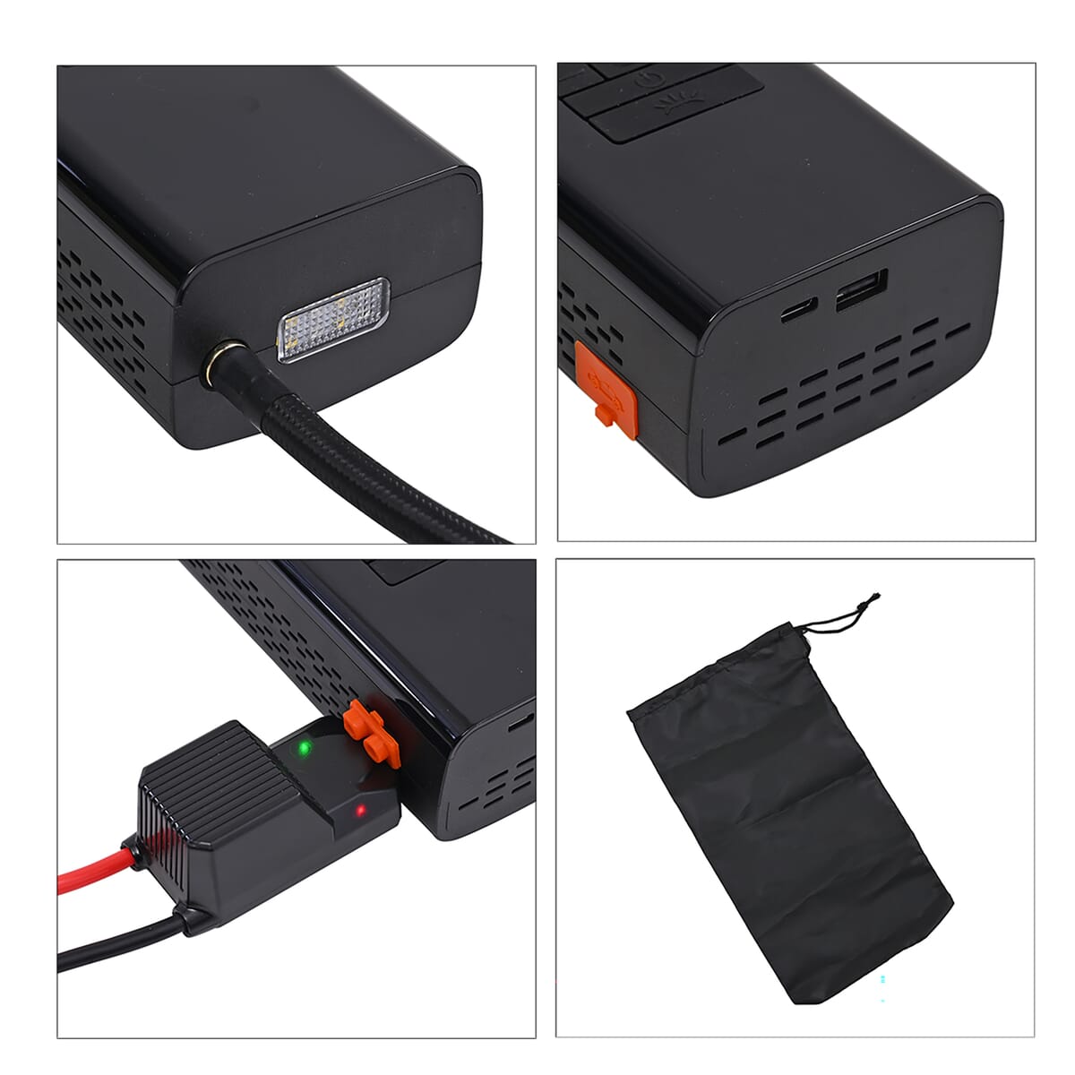 Car Jump Starter And Tire Inflator Air Compressor Pump with Digital Pressure Gauge image number 8
