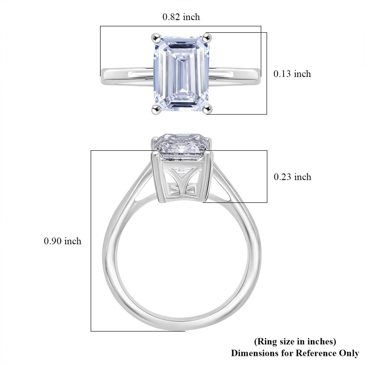 IGI Certified 950 Platinum Luxuriant Lab Grown Diamond (F, VS2) Ring (Size 7.0) (4.50 g) 3.00 ctw image number 4