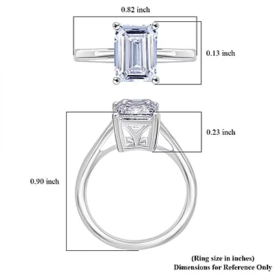 IGI Certified 950 Platinum Luxuriant Lab Grown Diamond (G, VS2) Solitaire Ring (Size 10.0) (4.70 g) 3.00 ctw