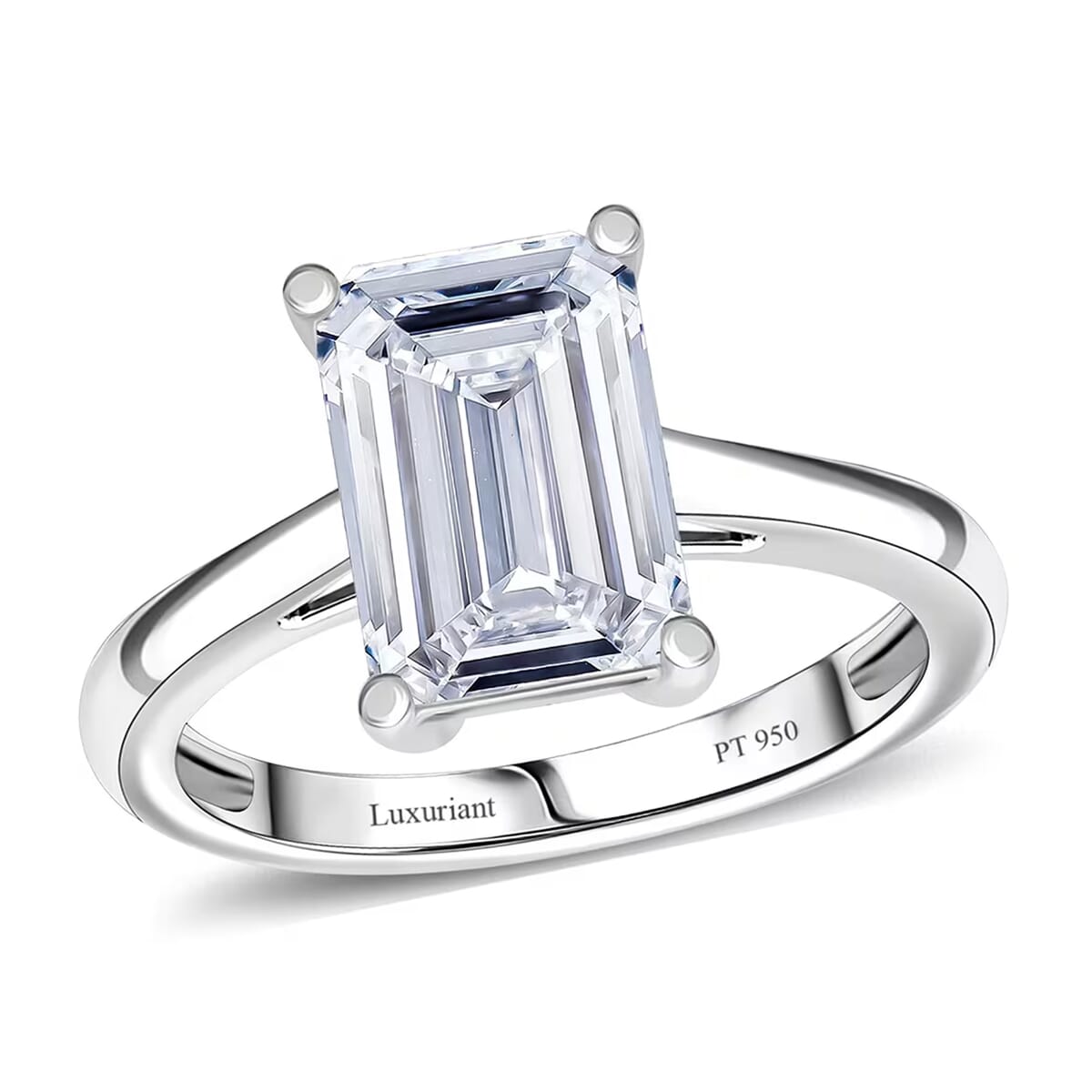 IGI Certified 950 Platinum Luxuriant Lab Grown Diamond (G, VS2) Solitaire Ring (Size 11.0) (4.70 g) 3.00 ctw image number 0
