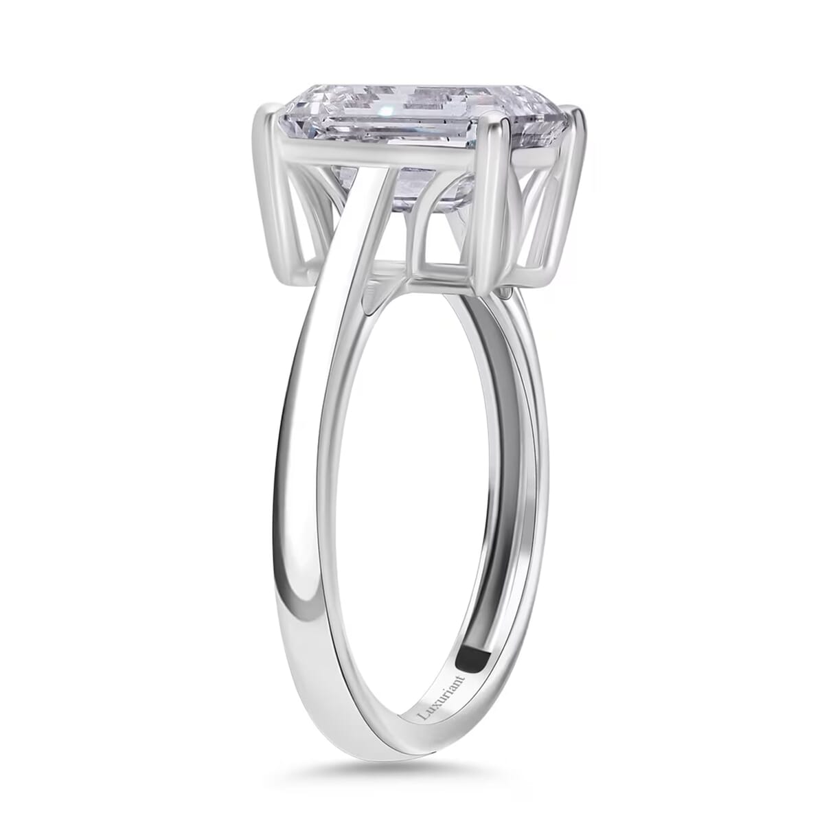 IGI Certified 950 Platinum Luxuriant Lab Grown Diamond (G, VS2) Solitaire Ring (Size 11.0) (4.70 g) 3.00 ctw image number 8