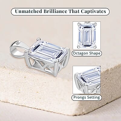 IGI Certified Lab Grown Diamond G VS2 3.00 ctw Solitaire Pendant without Chain in 950 Platinum