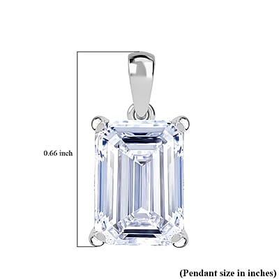 IGI Certified Lab Grown Diamond G VS2 3.00 ctw Solitaire Pendant without Chain in 950 Platinum