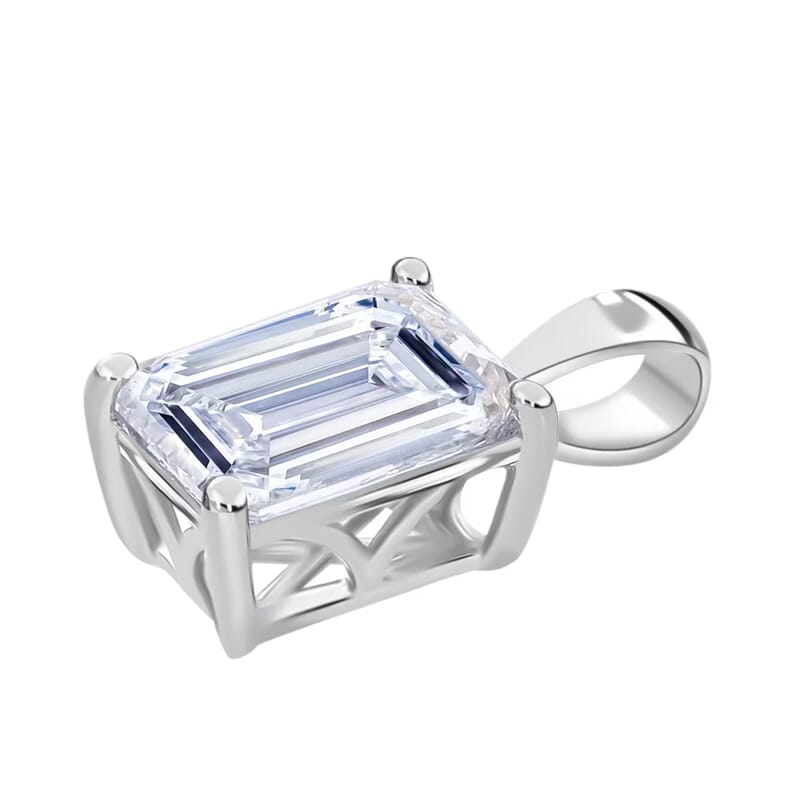 IGI Certified Lab Grown Diamond G VS2 3.00 ctw Solitaire Pendant without Chain in 950 Platinum