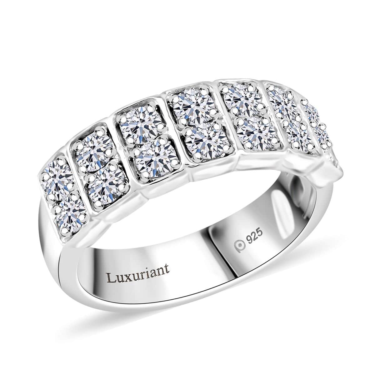 Luxuriant Lab Grown Diamond G SI 1.00 ctw Ring in Sterling Silver (Size 7.0) image number 0