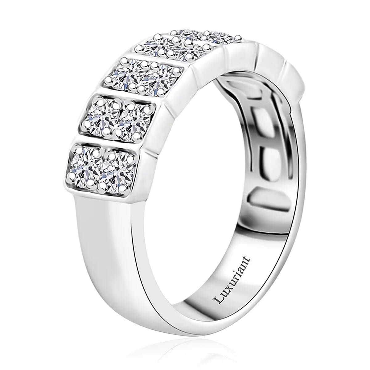 Luxuriant Lab Grown Diamond G SI 1.00 ctw Ring in Sterling Silver (Size 7.0) image number 8