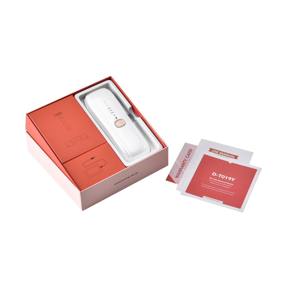 Ziska Beauty IPL Ice Cooling Hair Removal Device with Razor & Protective Eyewear - White (1 Year Warranty) image number 9