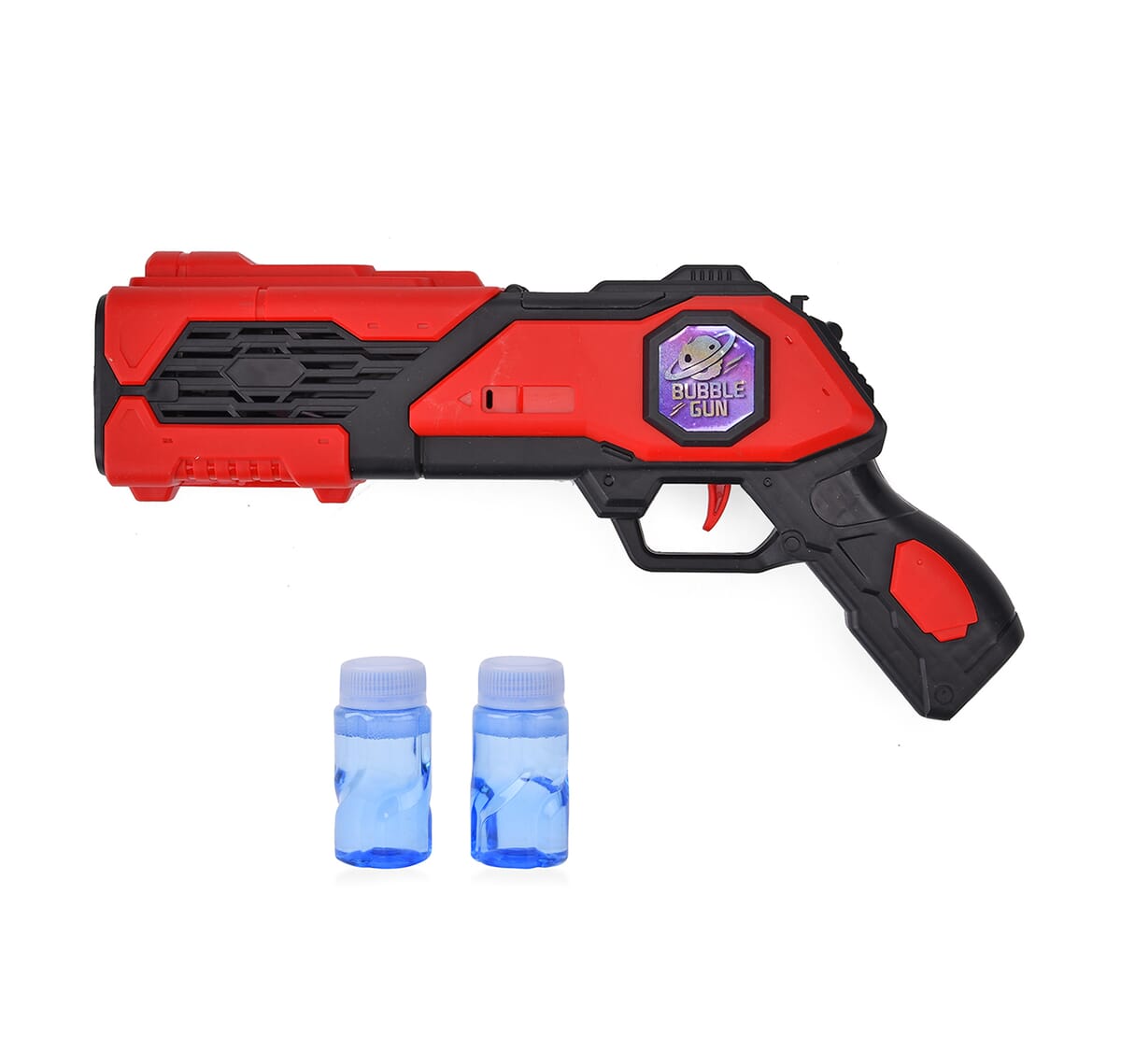 Interstellar Bubble Gun with 2pc Bubble Solution 50ml (4xAA Not Included) - Blue image number 0