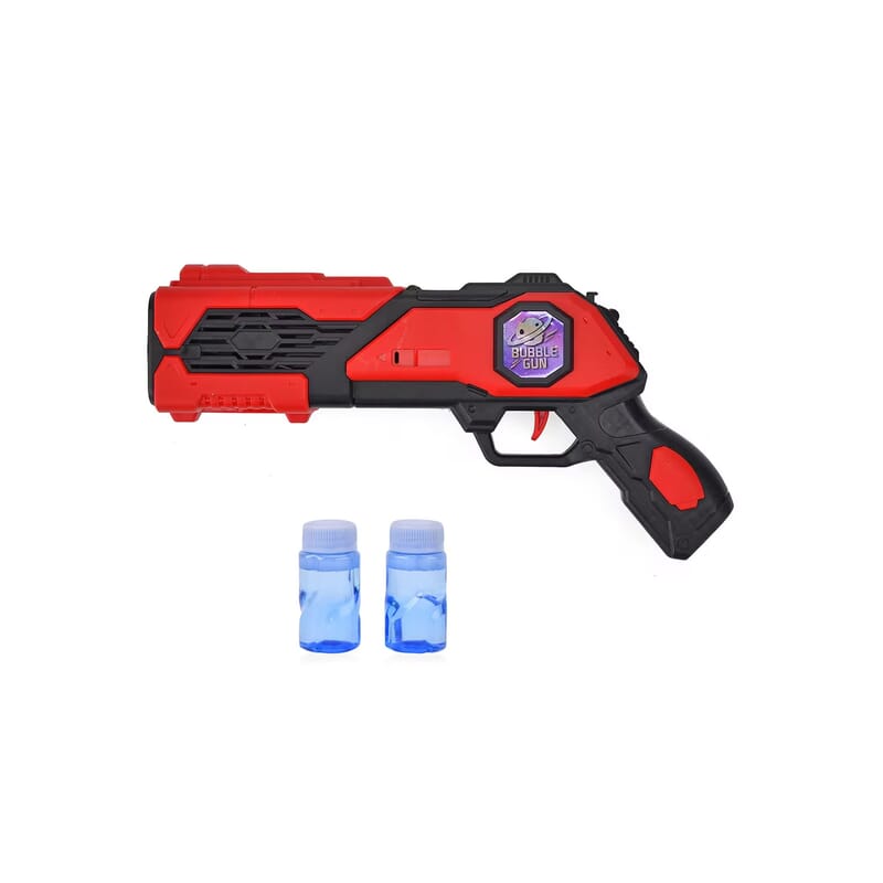 Interstellar Bubble Gun with 2pc Bubble Solution 50ml (4xAA Not Included) - Red
