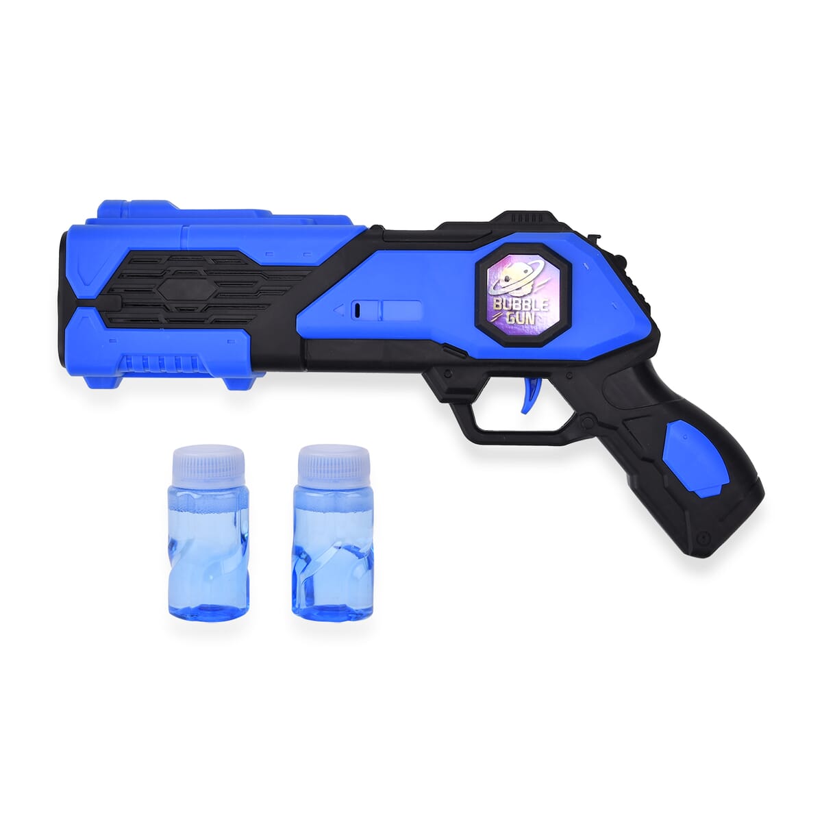 Interstellar Bubble Gun with 2pc Bubble Solution 50ml (4xAA Not Included) - Blue image number 0