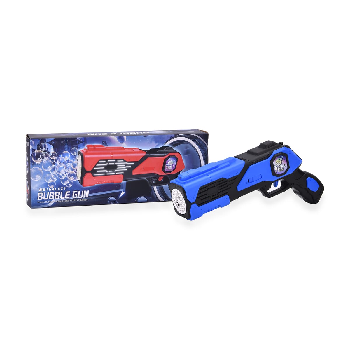 Interstellar Bubble Gun with 2pc Bubble Solution 50ml (4xAA Not Included) - Blue image number 9