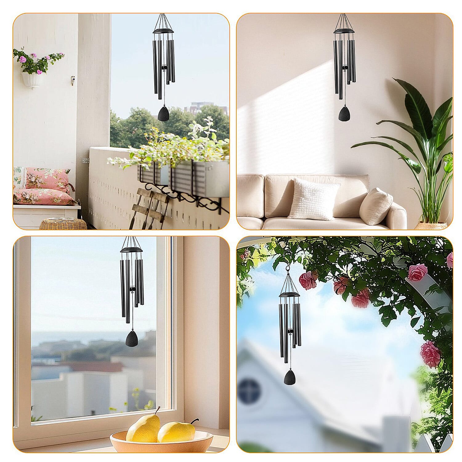 Black Color Tube Wind Chime