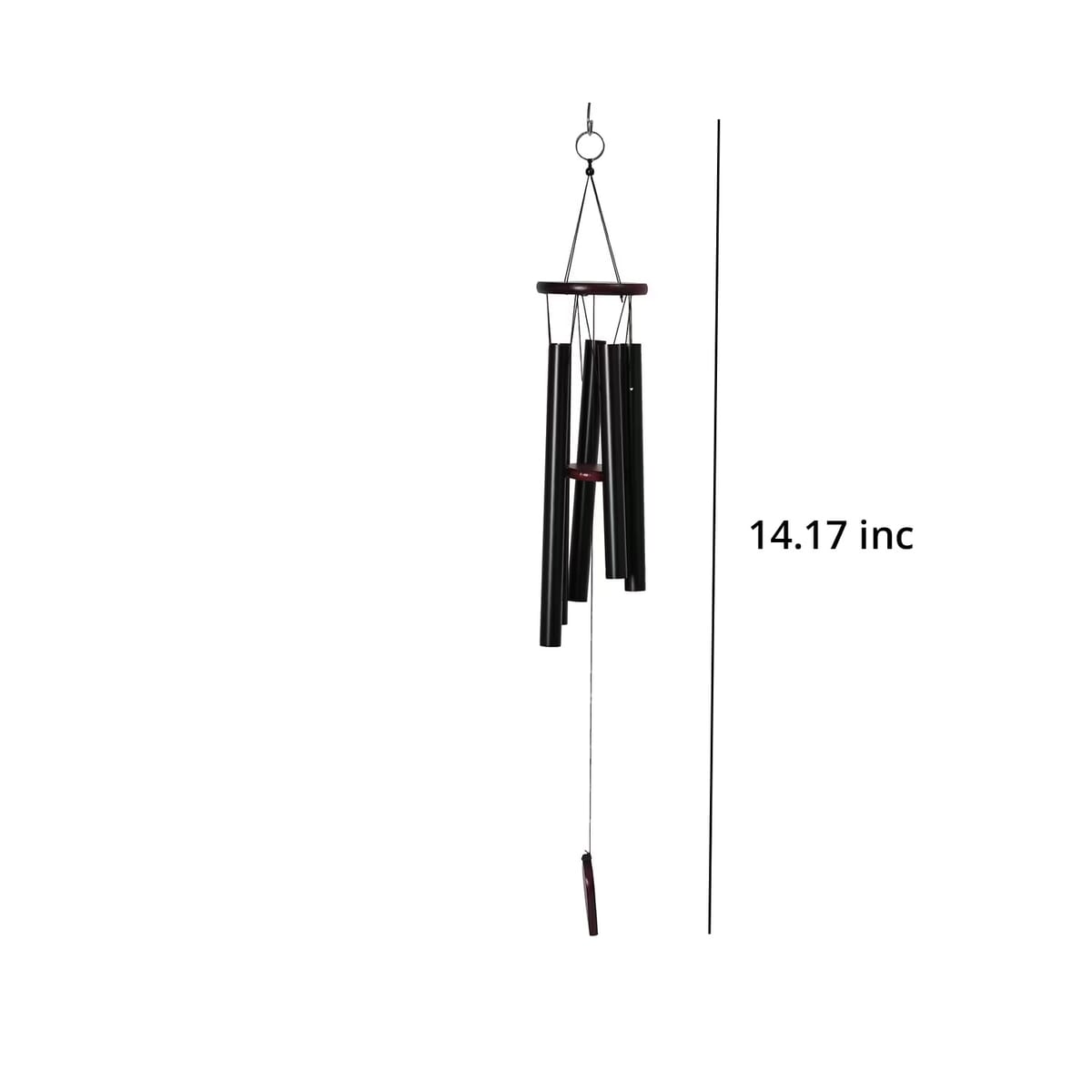 Black Color Tube Wind Chime  image number 6