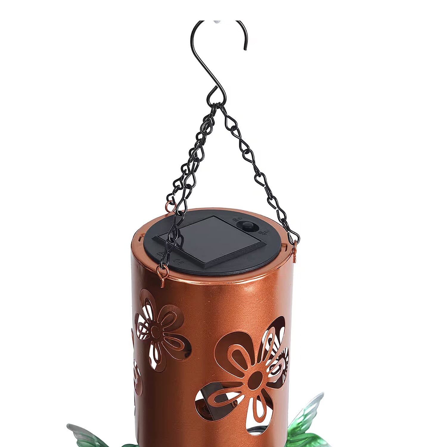 Butterfly Metal Solar Windmill with Wind Chime and 1 Bright LED (300 mAh)