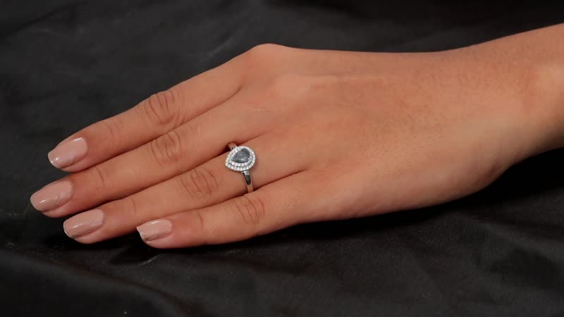 Luxoro 10K White Gold AAA Narsipatnam Alexandrite, Diamond (G-H, I2) (0.25 Carat Ring (Size 7.0) 0.90 Carat Total Weight