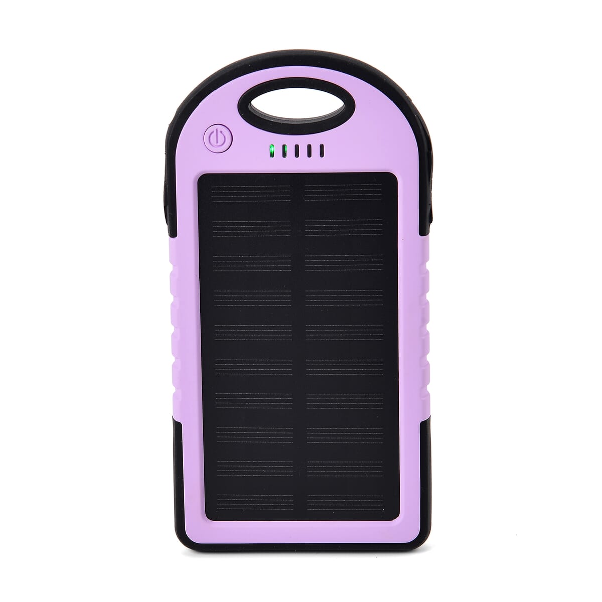Homesmart Purple Carabiner Solar 4000 mAh Battery Charger with USB & Emergency LED Torch image number 3