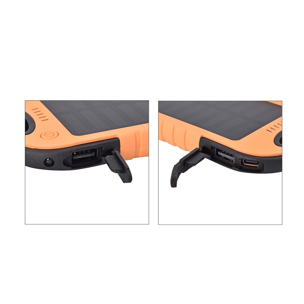 Homesmart Orange Carabiner Solar 4000 mAh Battery Charger with USB & Emergency LED Torch image number 6