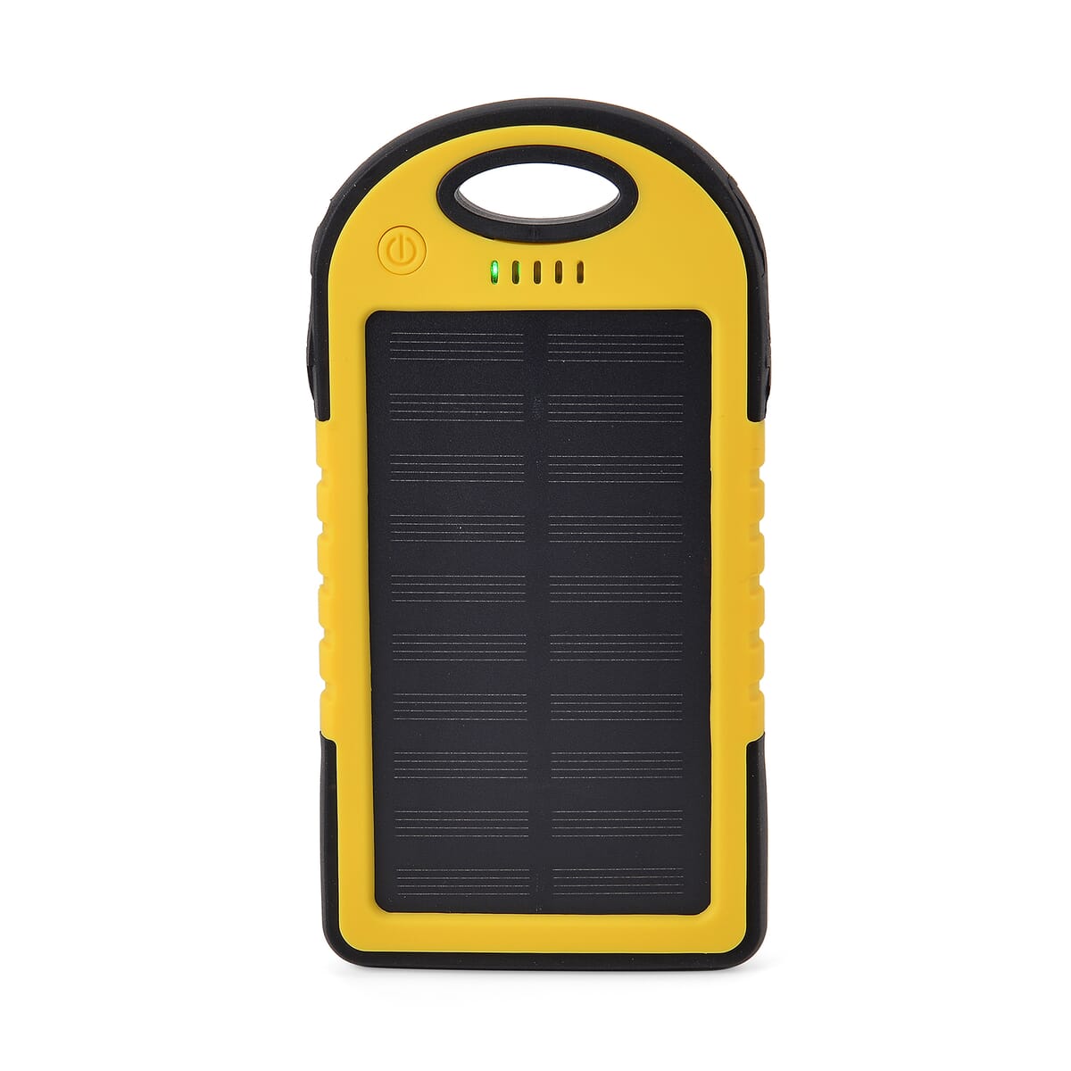 Homesmart Yellow Carabiner Solar 4000 mAh Battery Charger with USB & Emergency LED Torch image number 3