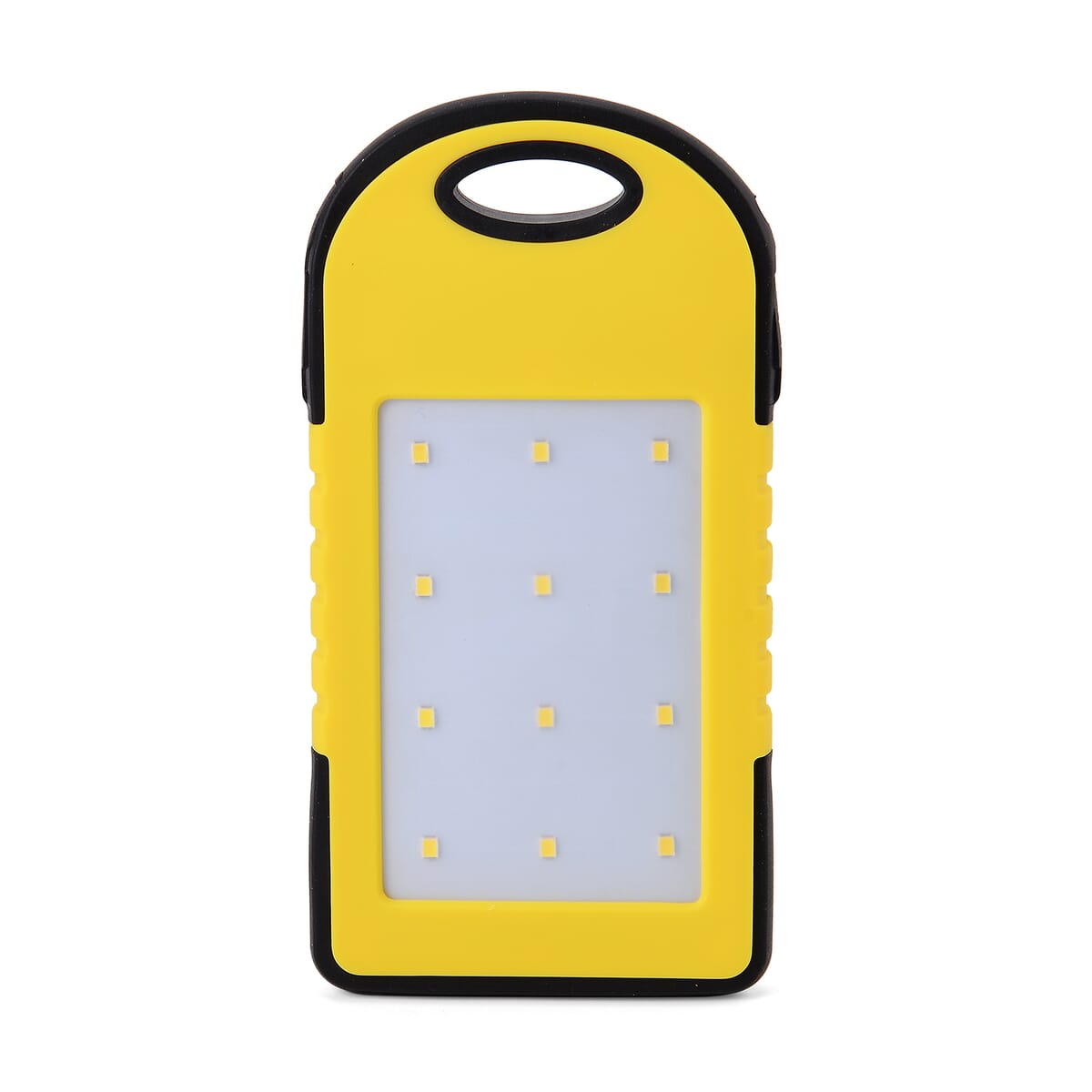 Homesmart Yellow Carabiner Solar 4000 mAh Battery Charger with USB & Emergency LED Torch image number 5