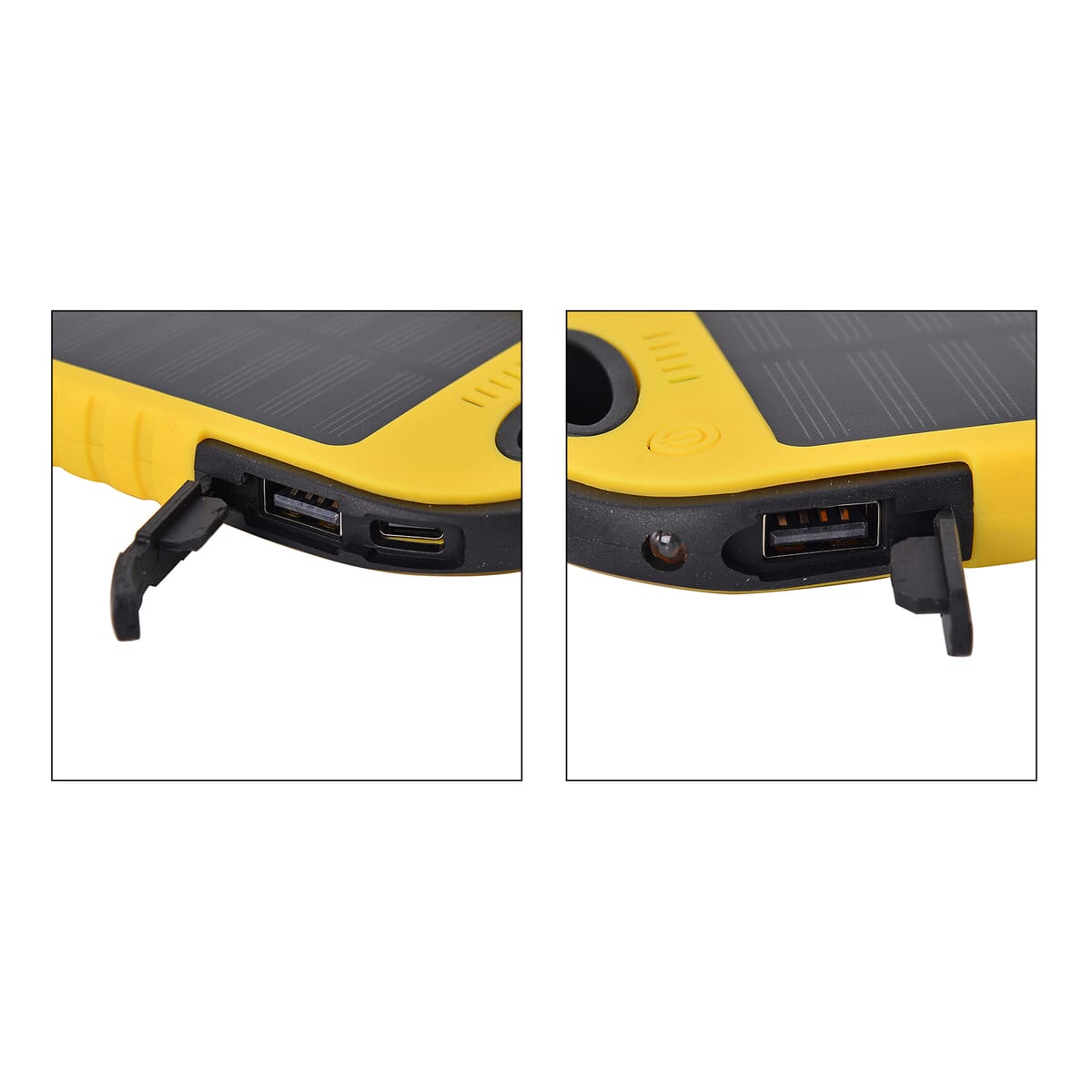 Homesmart Yellow Carabiner Solar 4000 mAh Battery Charger with USB & Emergency LED Torch image number 6