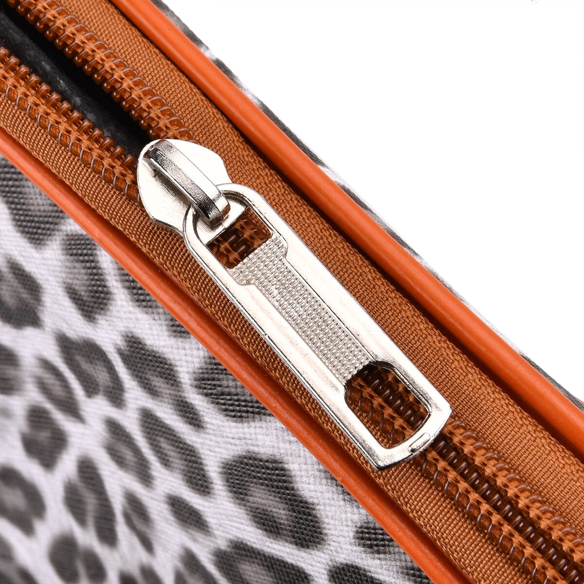 Black, White Leopard Pattern Tote Bag with 40 Shoulder Strap image number 5