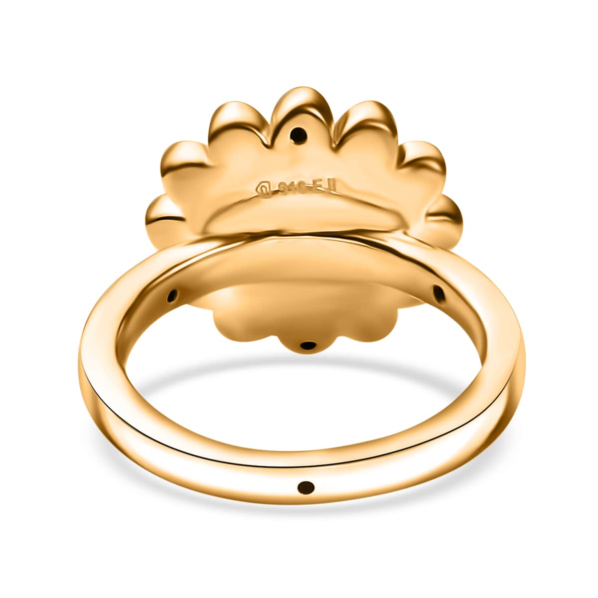 Doorbuster Electroform Sunflower Ring in 22K Yellow Gold (Size 10.0) 2.15 Grams image number 4