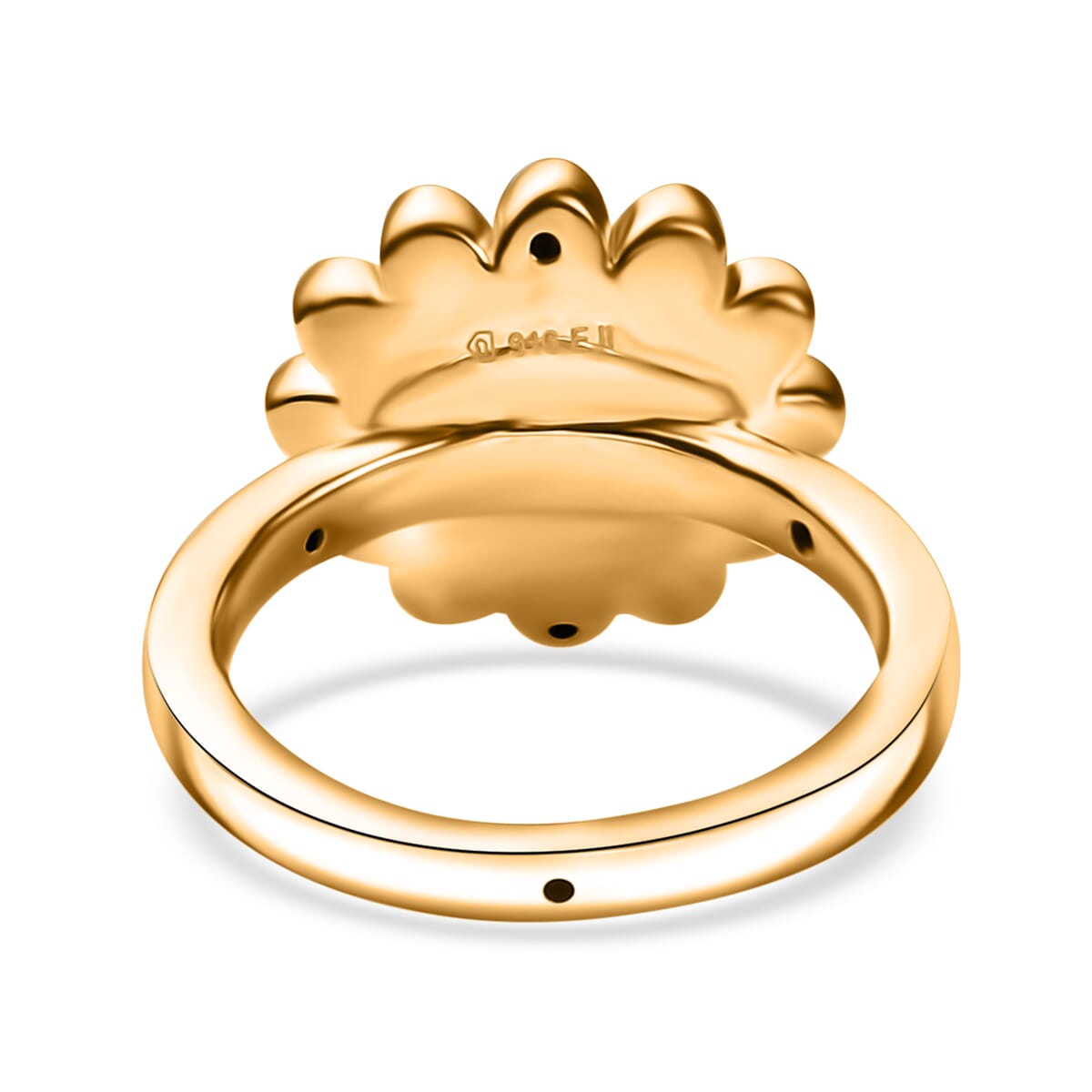Electroform Sunflower Ring in 22K Yellow Gold (Size 9.0) 2.15 Grams image number 4