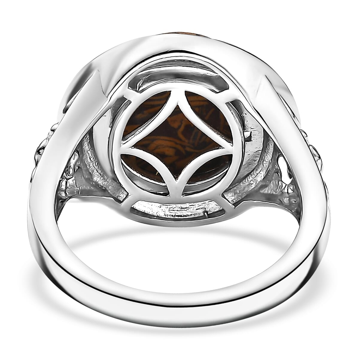 Karis Script Stone 6.15 ctw Ring in 18K YG Plated and Platinum Bond (Size 9.0) image number 4