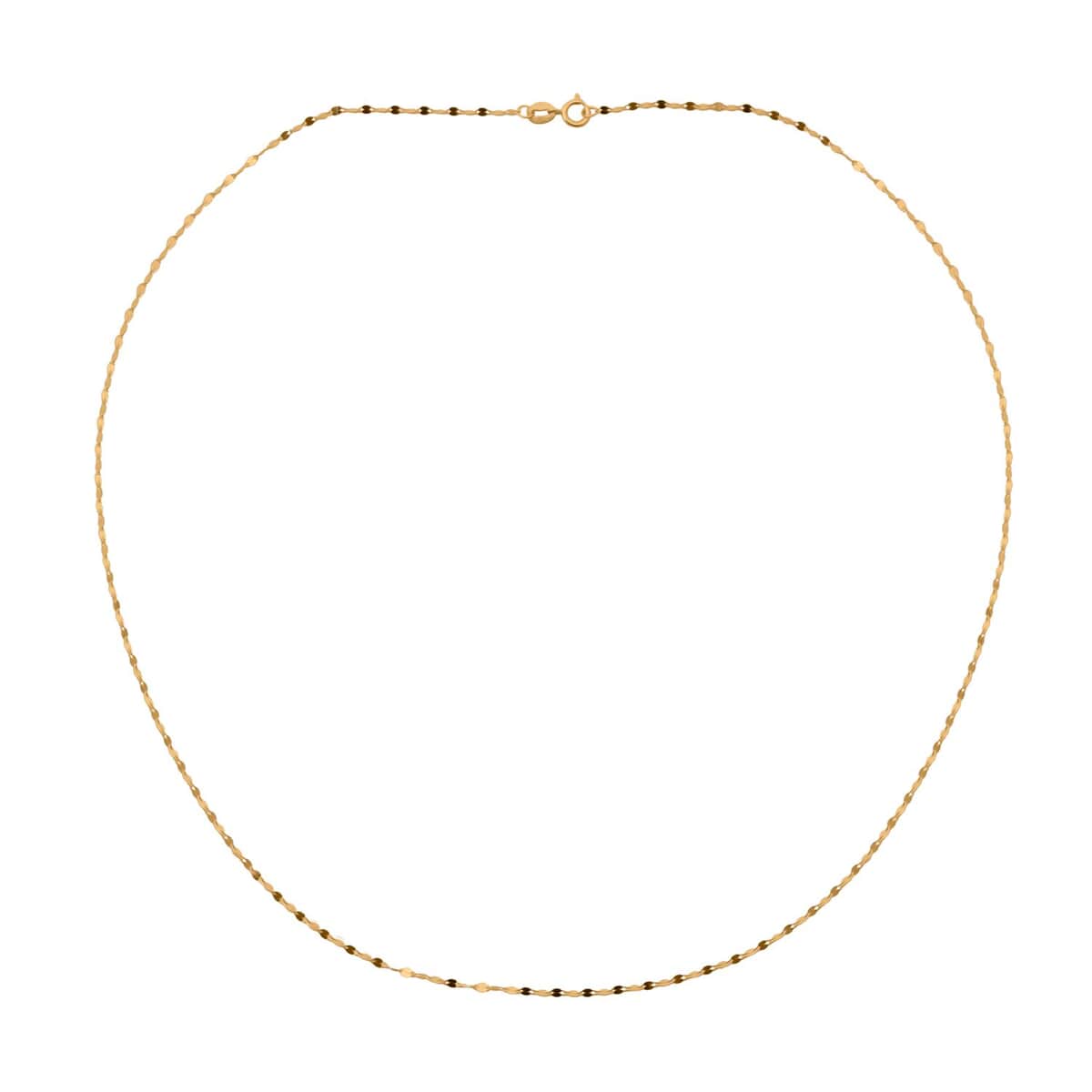 Doorbuster Forzantina Chain Necklace in 18K Yellow Gold 18 Inches 0.70 Grams image number 0