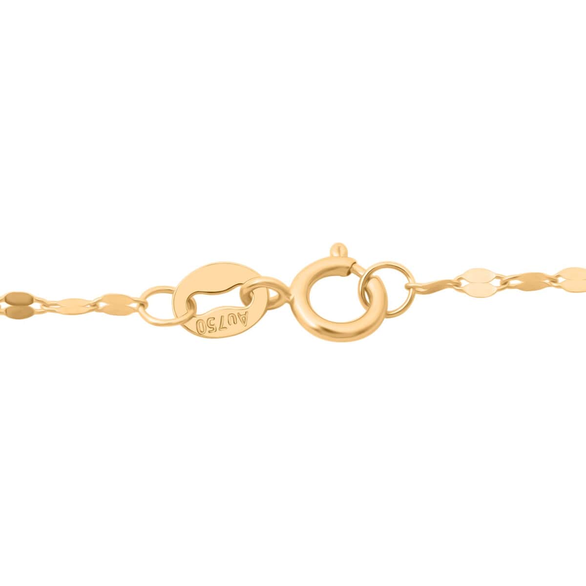 Doorbuster Forzantina Chain Necklace in 18K Yellow Gold 18 Inches 0.70 Grams image number 2