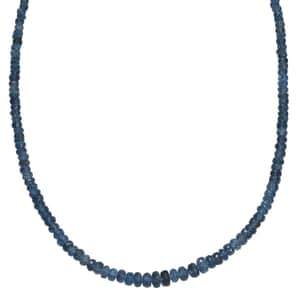 Certified & Appraised Rhapsody AAAA Santa Maria Aquamarine 60.00 ctw Beaded Necklace in 950 Platinum 18-20 Inches