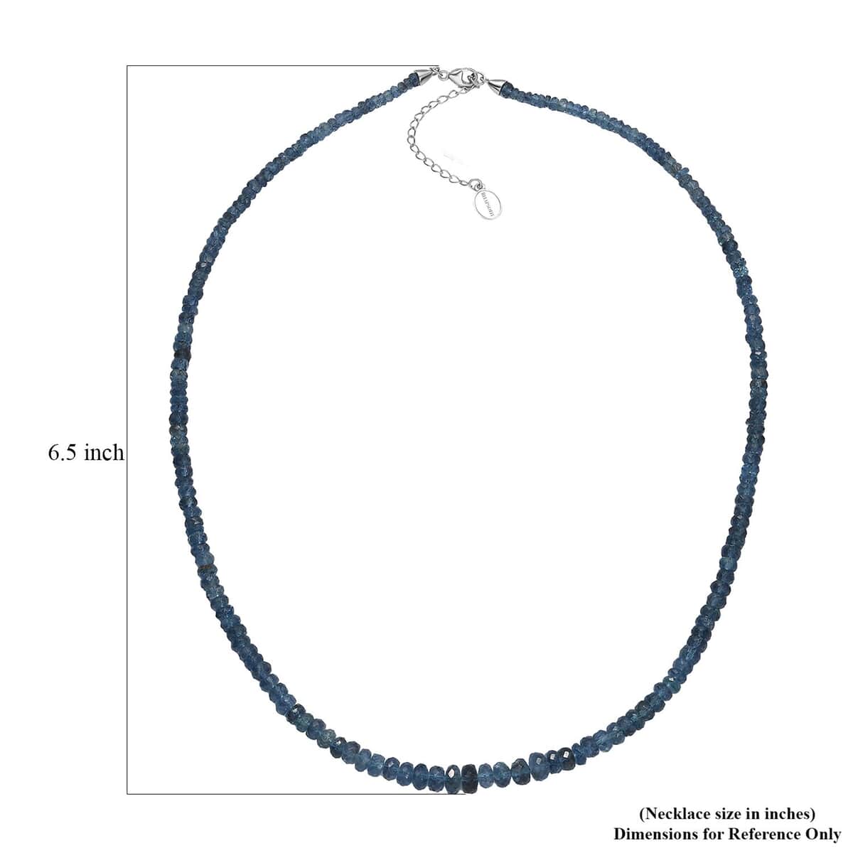 Certified & Appraised Rhapsody AAAA Santa Maria Aquamarine 60.00 ctw Beaded Necklace in 950 Platinum 18-20 Inches image number 5