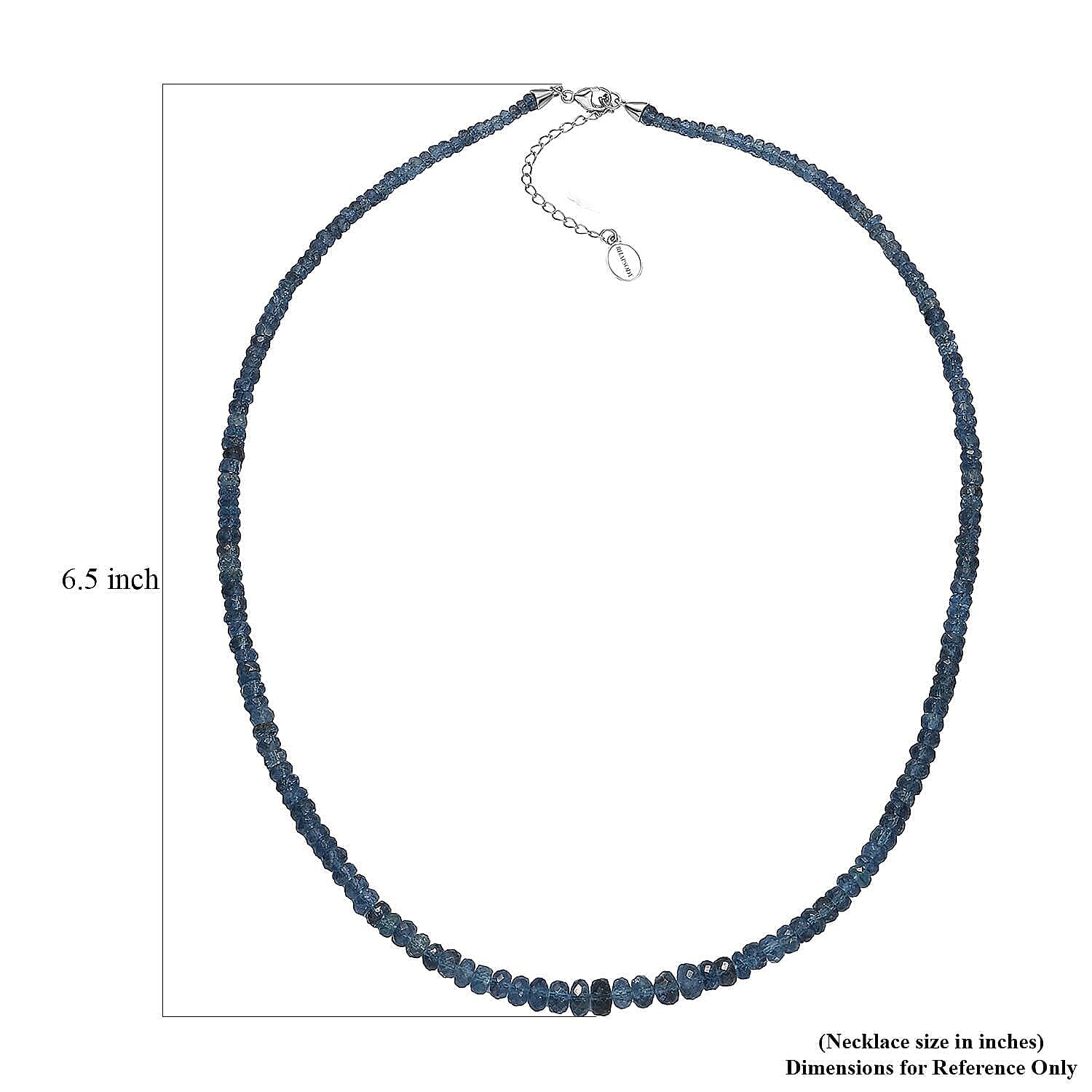 Certified & Appraised Rhapsody AAAA Santa Maria Aquamarine 60.00 ctw Beaded Necklace in 950 Platinum 18-20 Inches