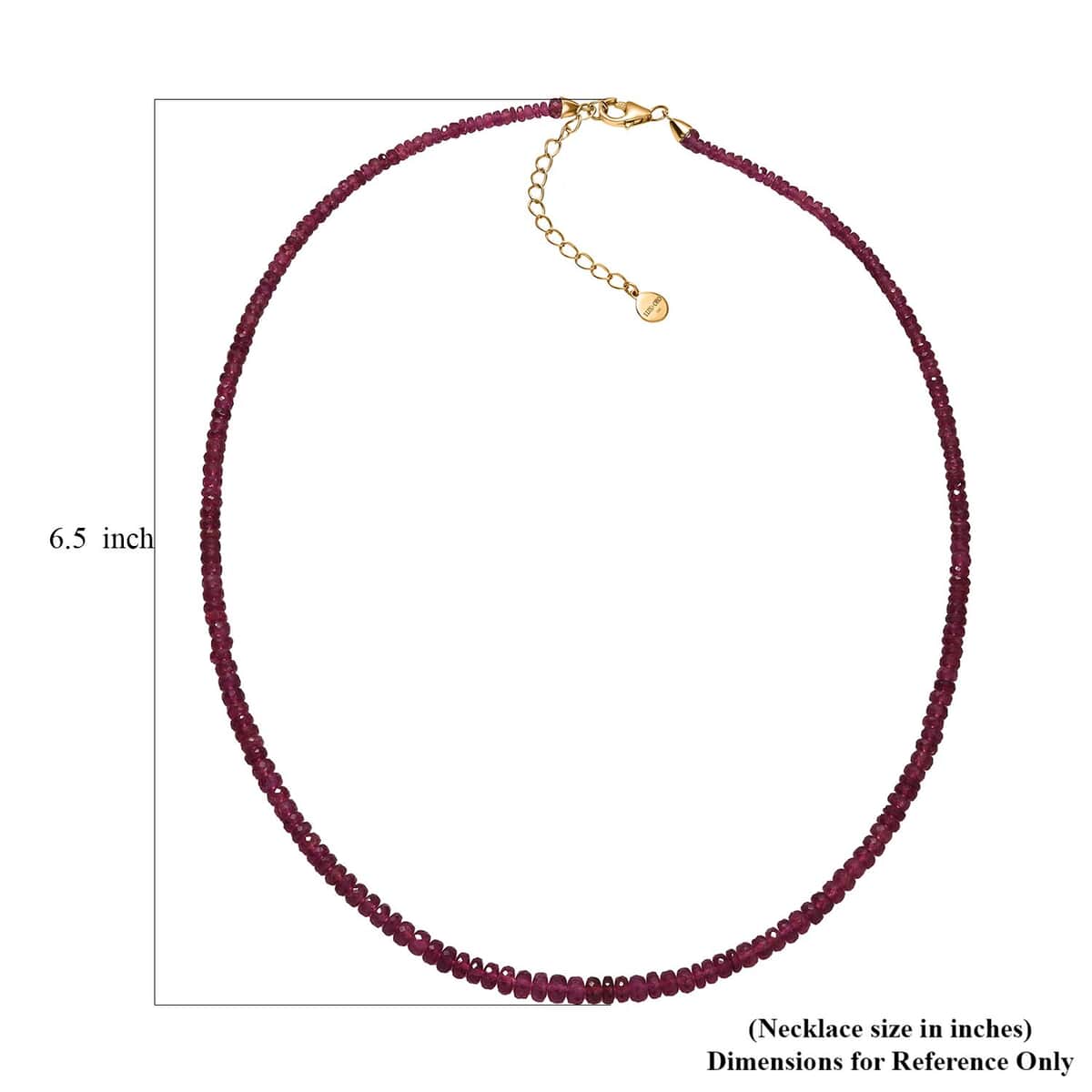 Certified & Appraised Luxoro AAA Akwanga Rubellite 55.00 ctw Beaded Necklace in 14K Yellow Gold 18-20 Inches image number 5