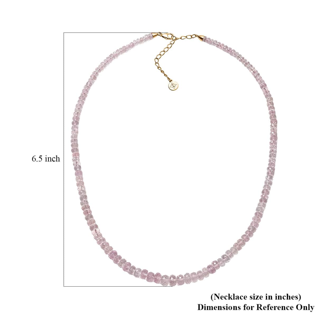 Certified & Appraised Luxoro AAA Marropino Morganite 100.00 ctw Beaded Necklace in 14K Rose Gold 18-20 Inches image number 5