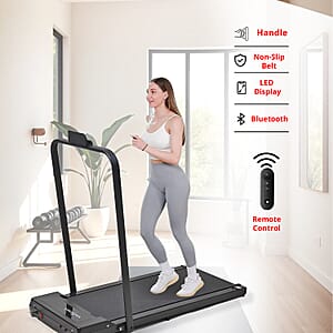 Soulsmart LED Non Slip Treadmill with Handle & Bluetooth Connection - Black