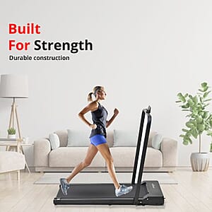 Soulsmart LED Non Slip Treadmill with Handle & Bluetooth Connection - Black