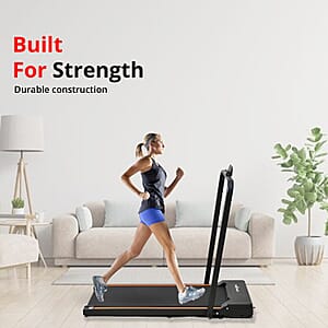 Soulsmart LED Non Slip Treadmill with Handle & Bluetooth Connection - Orange