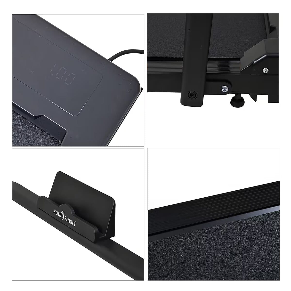 Soulsmart LED Non Slip Treadmill with Handle & Bluetooth Connection - Orange image number 6
