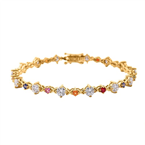 Yellow Gold Over Sterling Silver / 6.5 Inches - Product card gallery slide 1 (9450091446527)