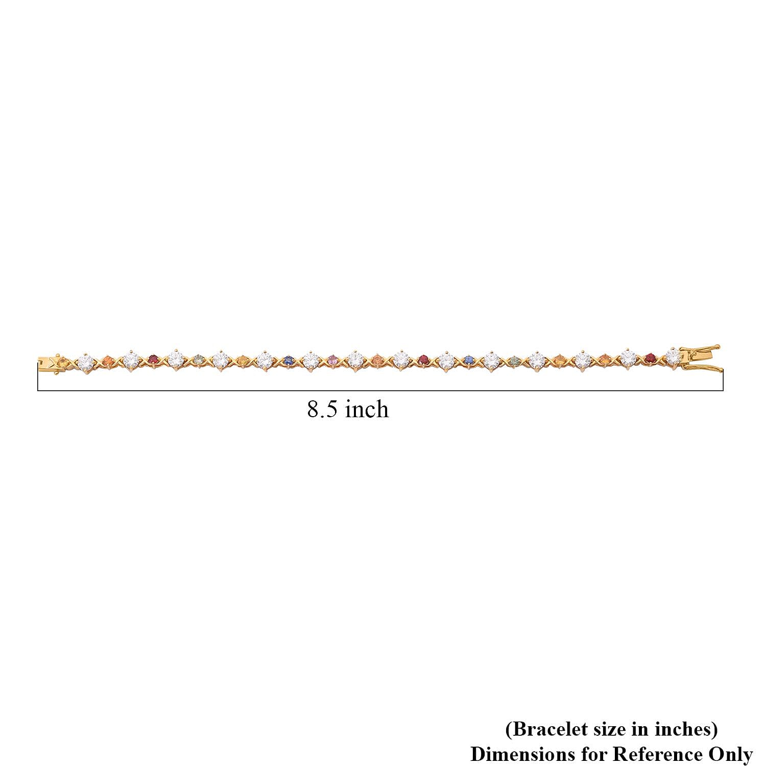 Yellow Gold Over Sterling Silver / 6.5 Inches - Product card gallery slide 4 (9450091446527)